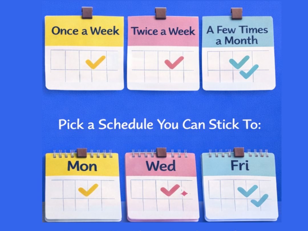 Multi-colored clipart calendar